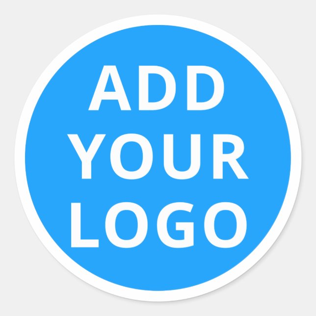 Sticker Rond Feuille d'autocollants de logo personnalisés (Devant)