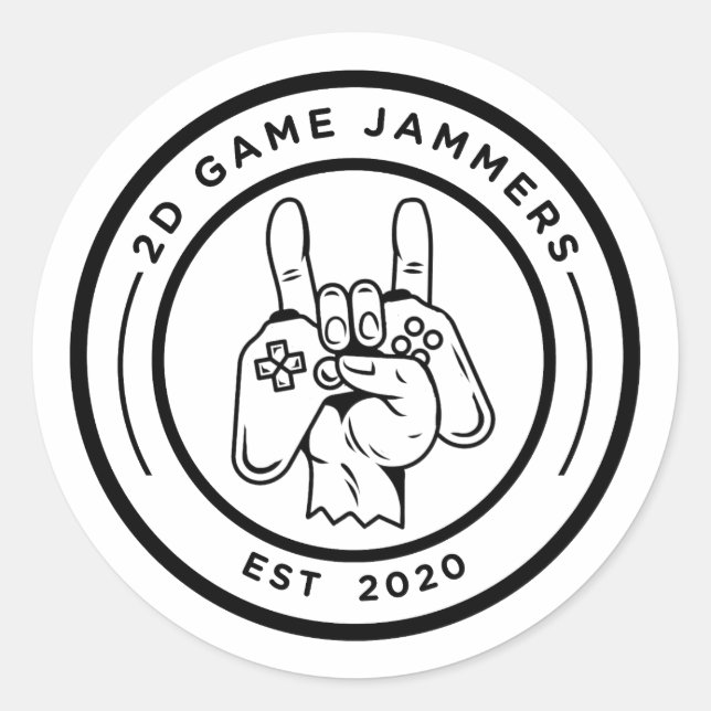 Sticker Rond Feuille d'autocollants du logo (Devant)