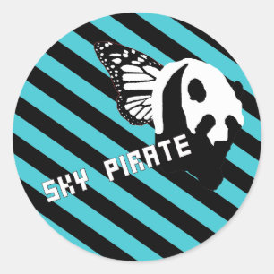 Sticker Rond Feuille d'autocollants "Express Panda"