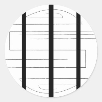 Sticker Rond Feuille d'autocollants Labyrinthe