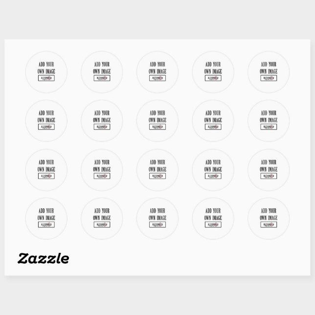 Sticker Rond Feuille d'autocollants personnalisée (Feuille)