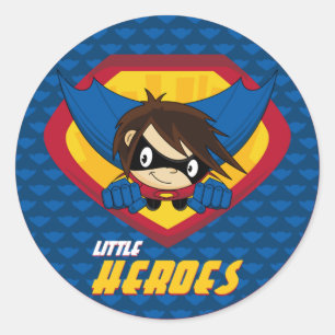 Sticker Rond Feuille d'autocollants Superhero