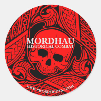 Sticker Rond Feuille de combat historique de Mordhau des autoco
