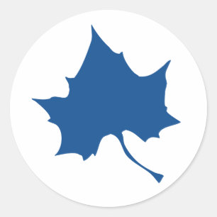 Sticker Rond Feuille d'état Indiana