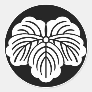 Sticker Rond Feuille d'ivoire dans le gâteau de riz