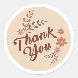 Sticker Rond Feuille esthétique Botanique-Thankyou-Boho de