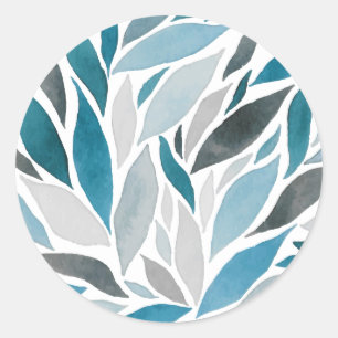 Sticker Rond feuilles d'arbre