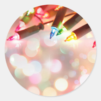 Sticker Rond Feux scintillants multicolores