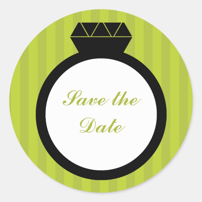 Sticker Rond Fiançailles Ceintures Mariages (Devant)