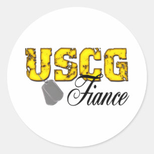 Sticker Rond fiance uscg99