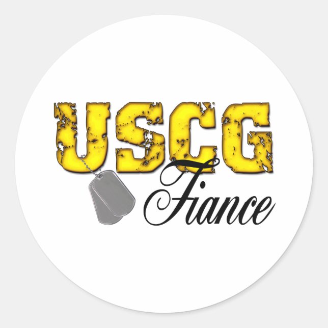 Sticker Rond fiance uscg99 (Devant)