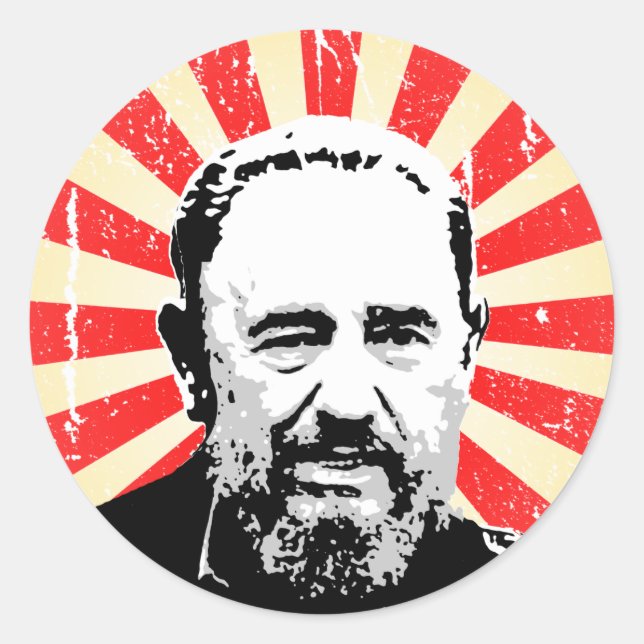 Sticker Rond Fidel Castro (Devant)