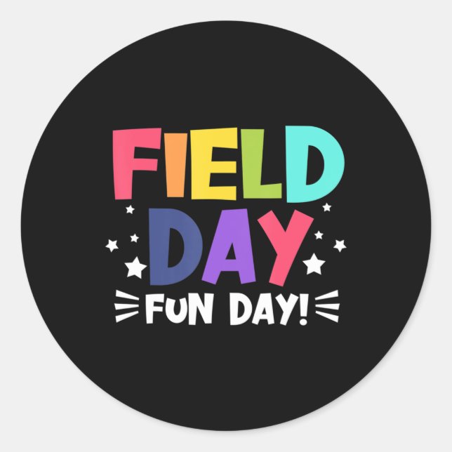 Sticker Rond Field Day 2022 Field Trip Fun Day Boys Girls Stude (Devant)