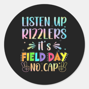 Sticker Rond Field Day Rizz Happy Field Day Rizzlers Enseignant