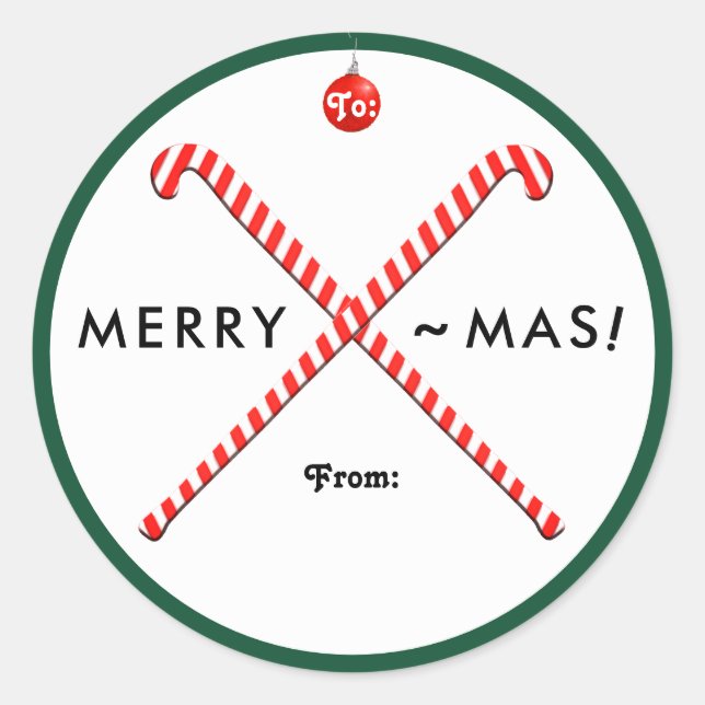 Sticker Rond Field Hockey Christmas Christmas Cadeaux Tags (Devant)