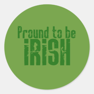 Sticker Rond Fier d'être irlandais