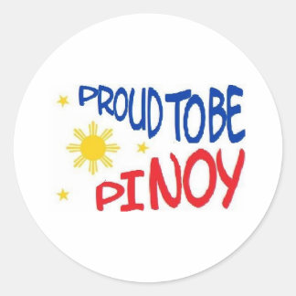 Sticker Rond Fier d'être Pinoy