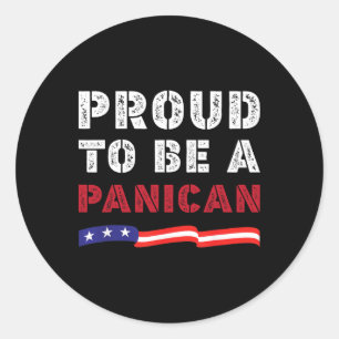 Sticker Rond Fier d'être un Trump panicain ne soit pas un plais