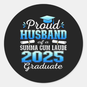Sticker Rond Fier Mari 2025 Summa Cum Laude Cl 2025 Graduat