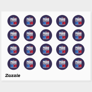 Sticker Rond Fier Membre De La Communauté LGBFJB