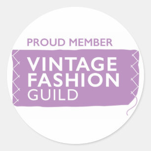 Sticker Rond Fier membre de la guilde de la mode Vintage