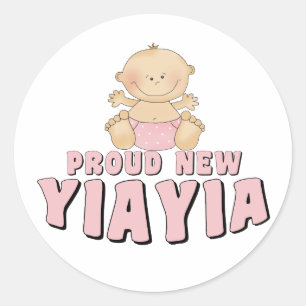 Sticker Rond FIER NEW Yia Yia T-Shirt