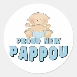 Sticker Rond FIER NOUVEAU Pappou Boy