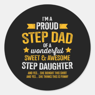 Sticker Rond Fier Pas Papa De Fille Pas Fille Fille Fils Da
