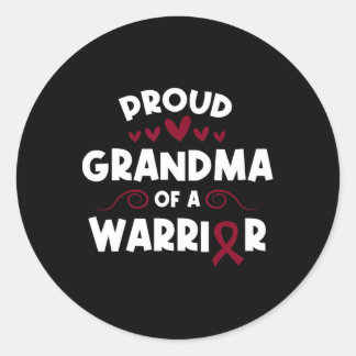 Sticker Rond Fière Grand-Mère D'Une Cellule De Guerrier De Fauc
