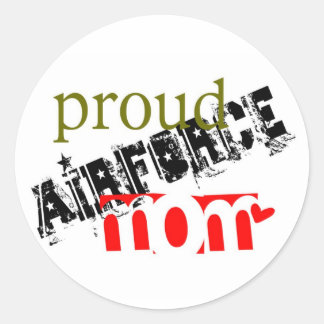 Sticker Rond fière maman de l'aviation