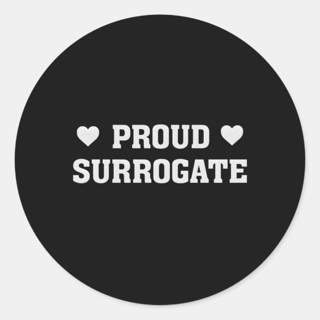 Sticker Rond Fière mères porteuses L'amour qu'il a (Devant)