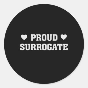 Sticker Rond Fière mères porteuses L'amour qu'il a