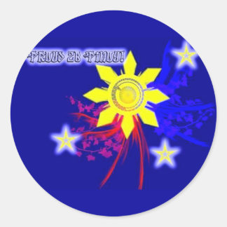 Sticker Rond fière pinoy 2b
