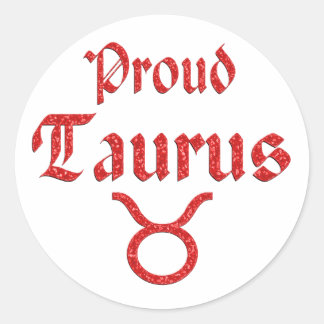 Sticker Rond Fière Taurus
