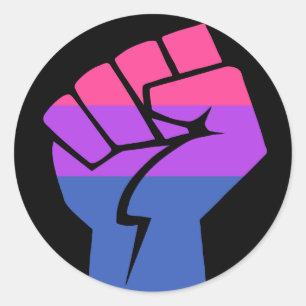 Sticker Rond Fierté bisexuelle
