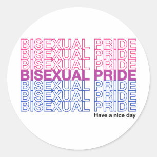 Sticker Rond Fierté bisexuelle