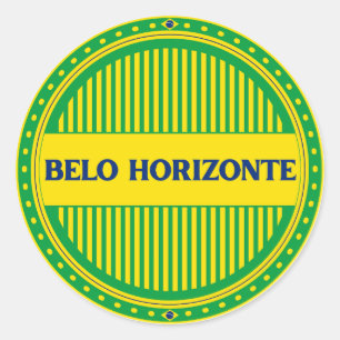 Sticker Rond Fierté de la ville de Belo Horizonte – Identité br