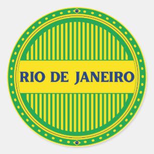 Sticker Rond Fierté de la ville de Rio de Janeiro – Identité br