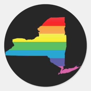 Sticker Rond fierté de new york.