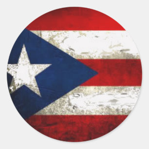Sticker Rond Fierté de Porto Rico