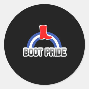Sticker Rond Fierté des bottes