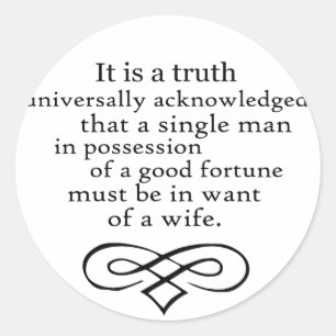 Sticker Rond Fierté et préjudice