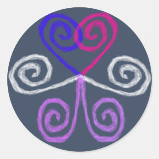 Sticker Rond Fierté intersexuelle