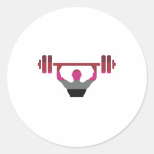 Sticker Rond Fierté musculaire