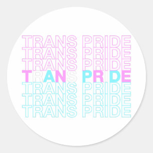 Sticker Rond Fierté transgenre