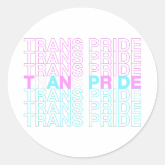 Sticker Rond Fierté transgenre