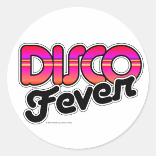 Sticker Rond Fièvre Disco