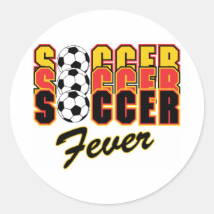 Sticker Rond Fièvre du football
