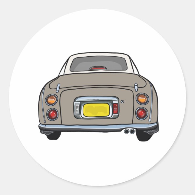 Sticker Rond Figarations Topaz Mist Figaro voiture Garage Scrap (Devant)