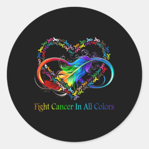 Sticker Rond Fight Cancer